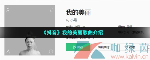 《抖音》我的美丽歌曲介绍